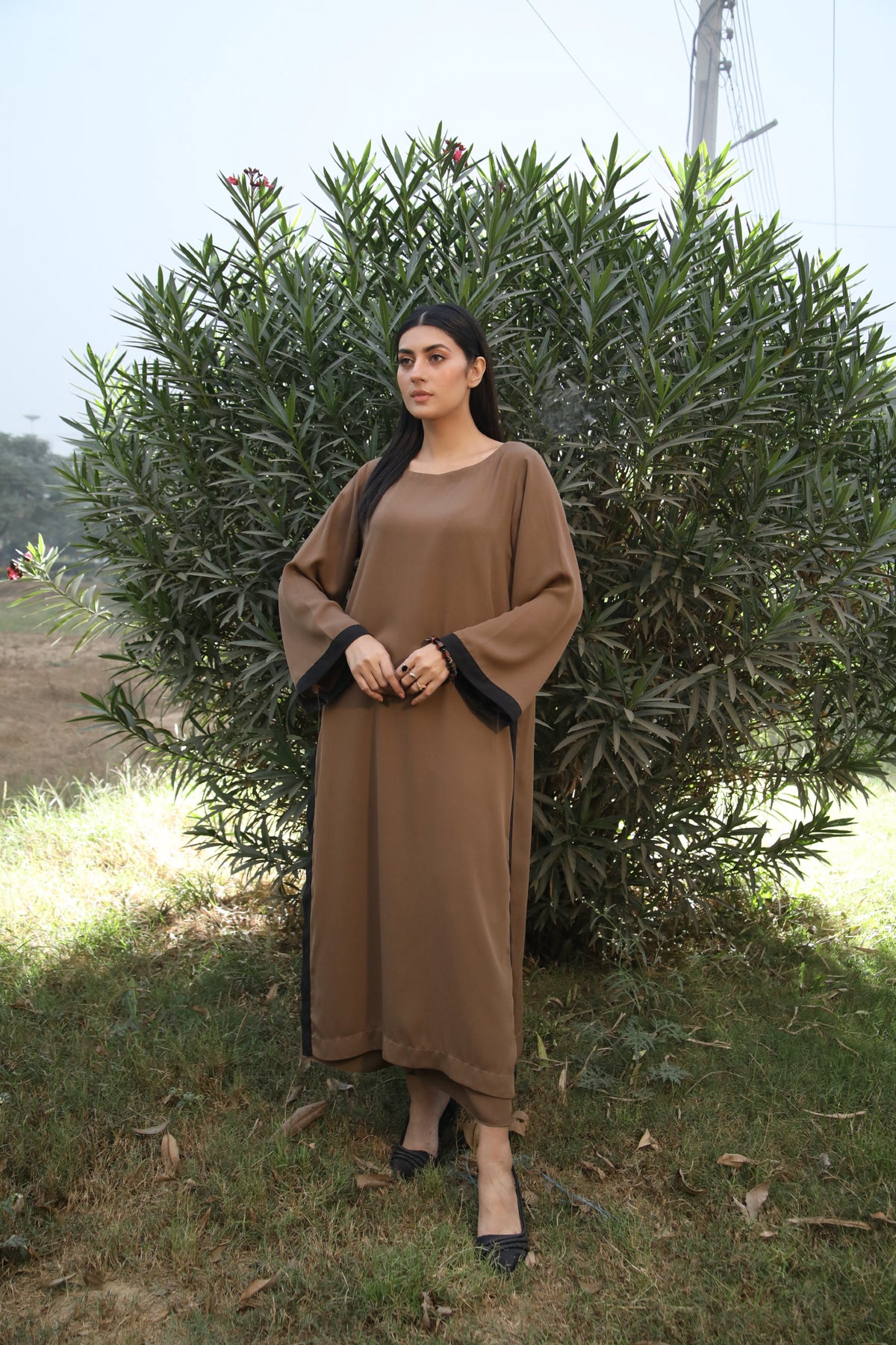 Camel with black stripes