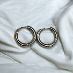 Silver Chunky Hoops