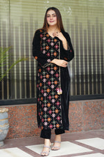Black Angrakha embroidered 2