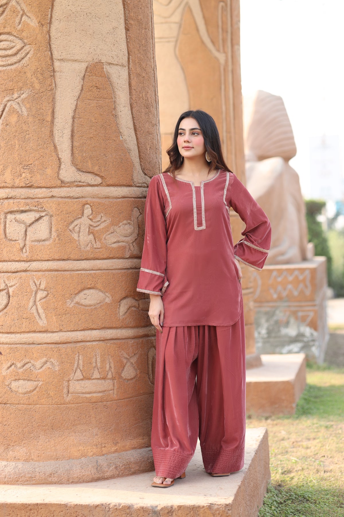 Rose gold Farshi set