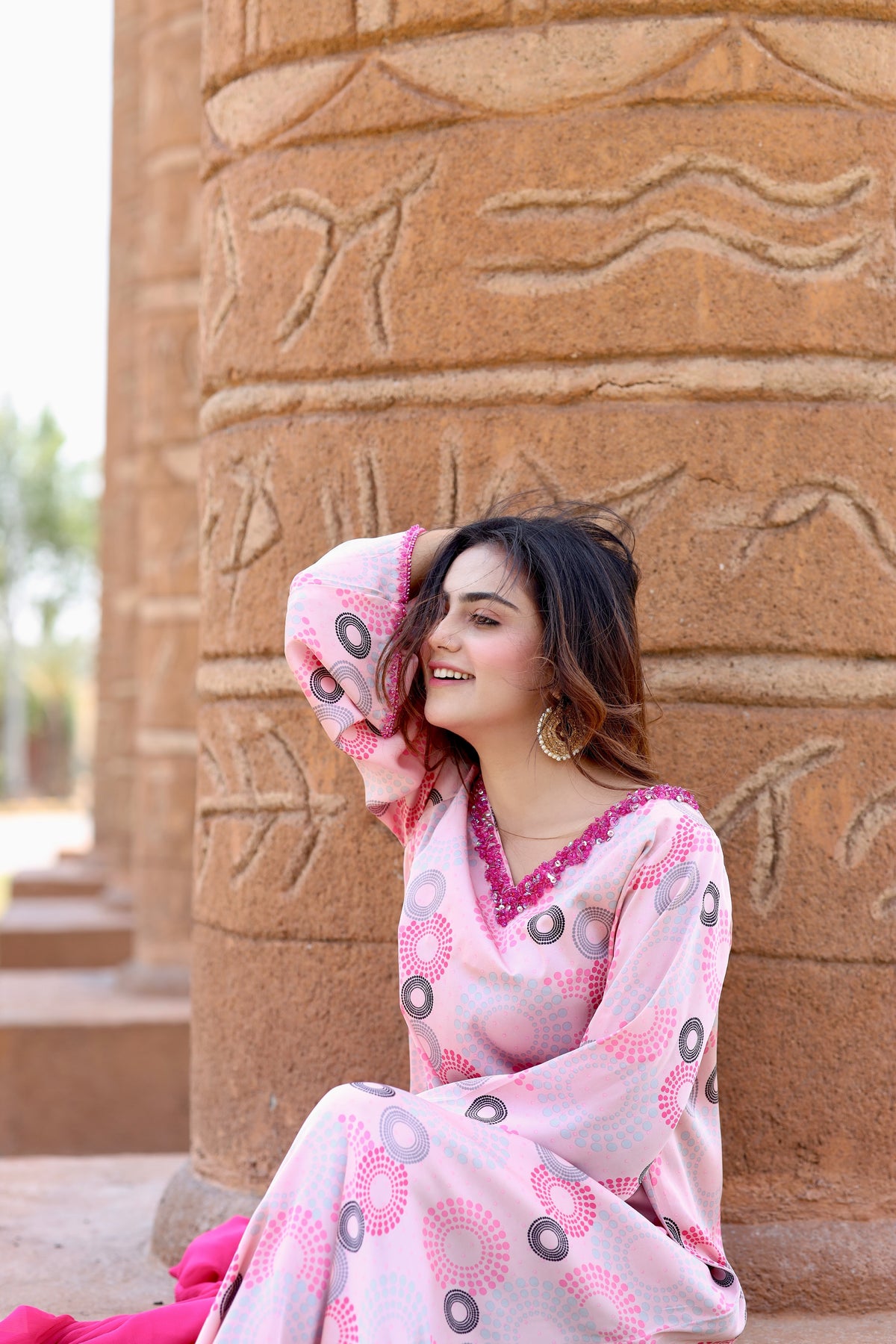 Satrangi Sahil silk dress