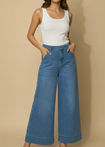 Back culottes jeans