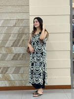 Lawn Black chikankari