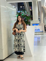 Lawn Black chikankari