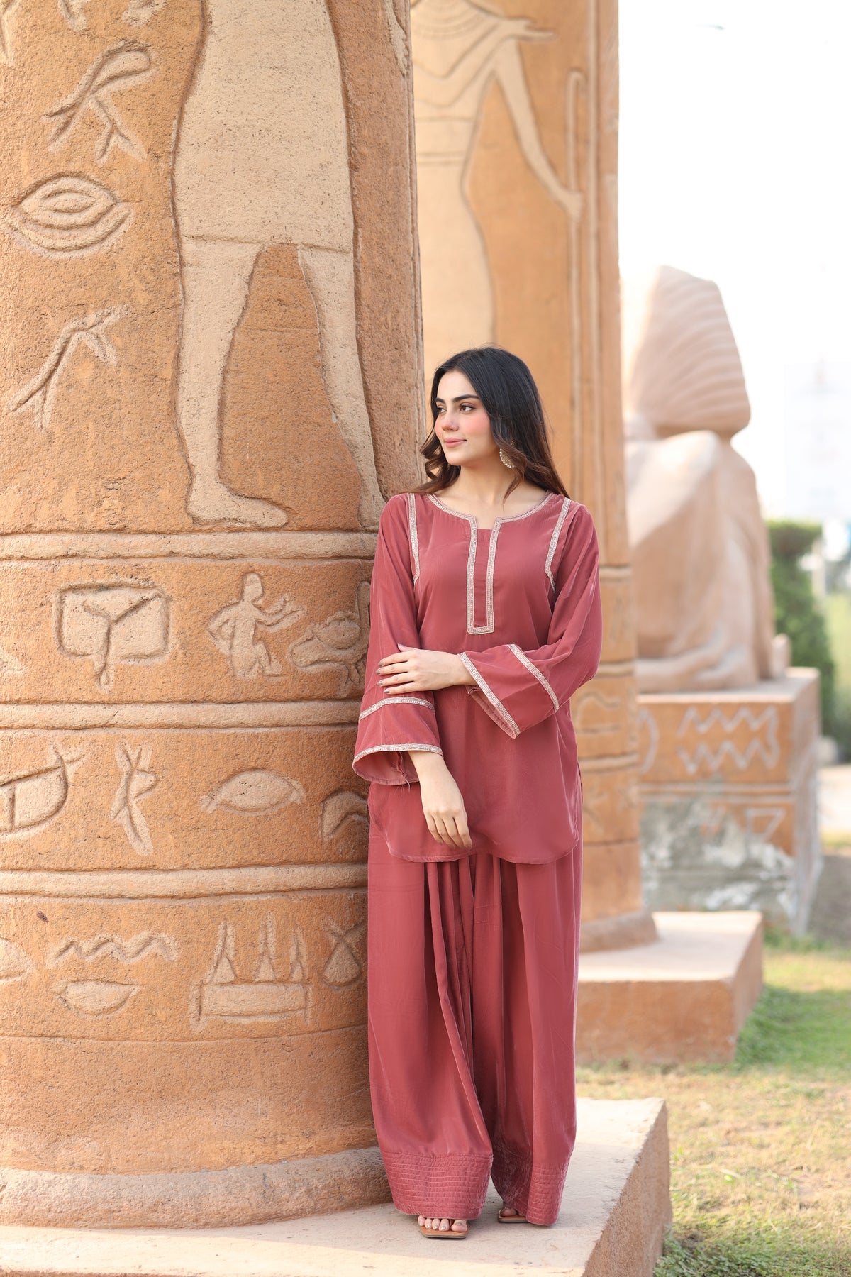 Rose gold Farshi set